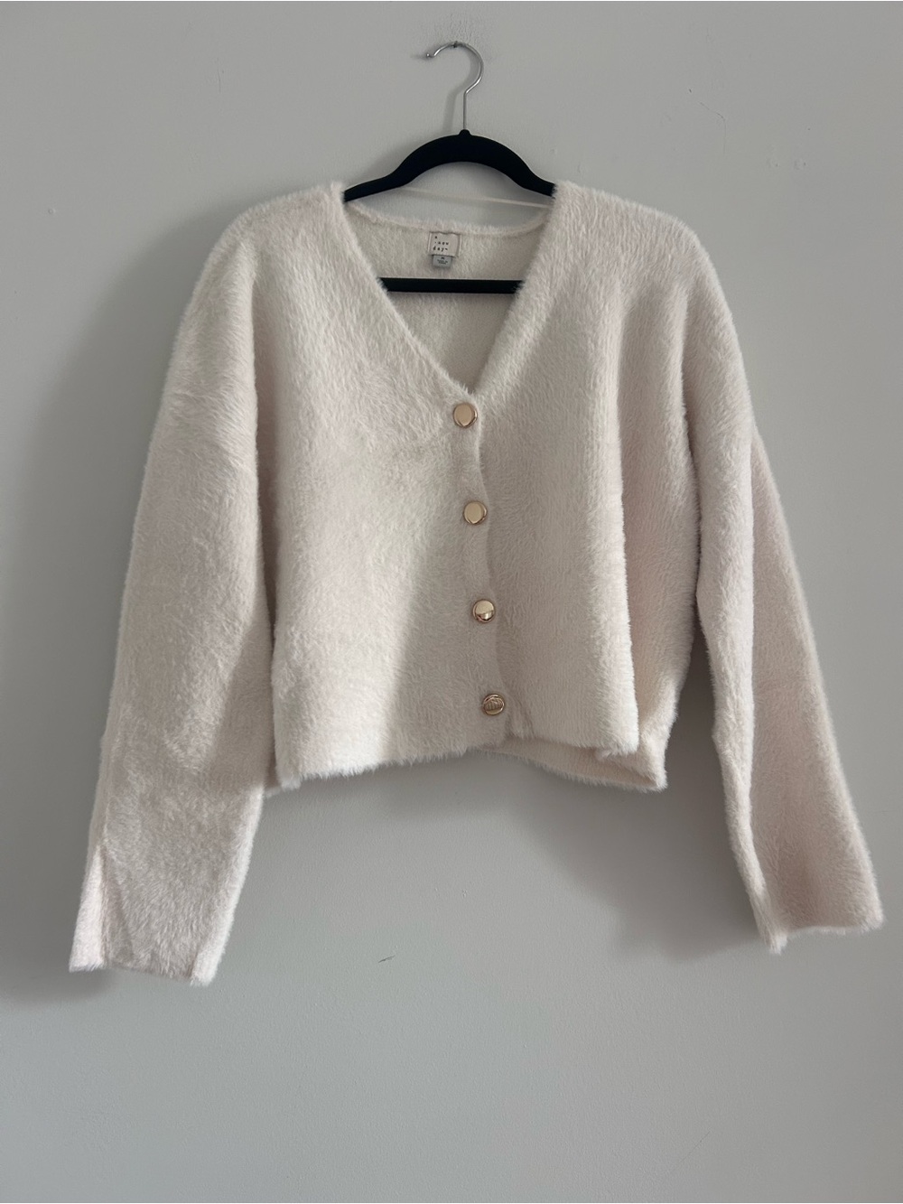 a new day Cream V-Neck Button Cardigan Sweater - Picture 2 of 9